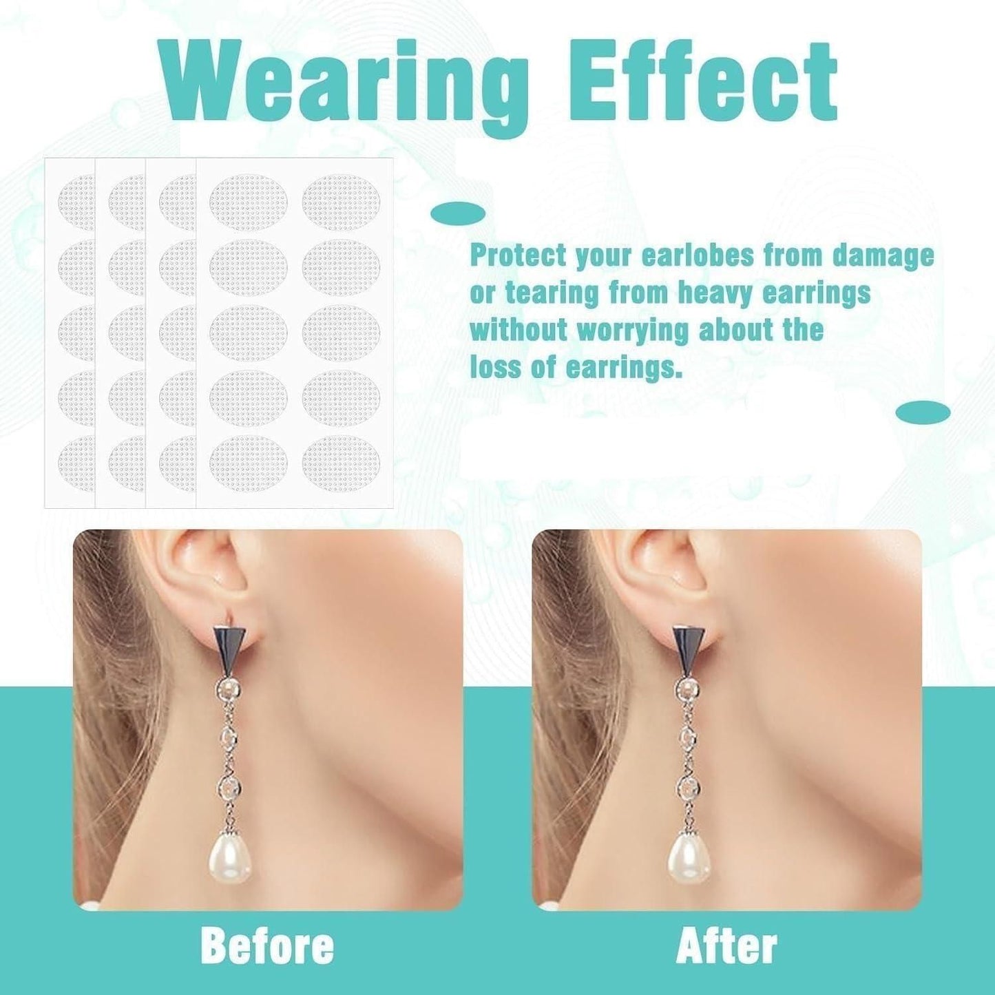 Premium Earlobe Support Patches (100 PCS)  ⭐⭐⭐⭐⭐ 3.8