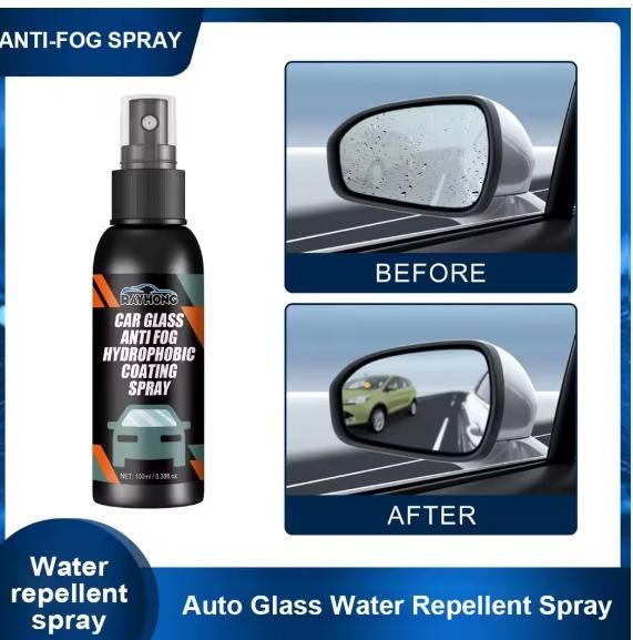Car Glass Anti- Fog Hydrophobic Coating 100ML (Pack of 2) ⭐⭐⭐⭐⭐ 4.0