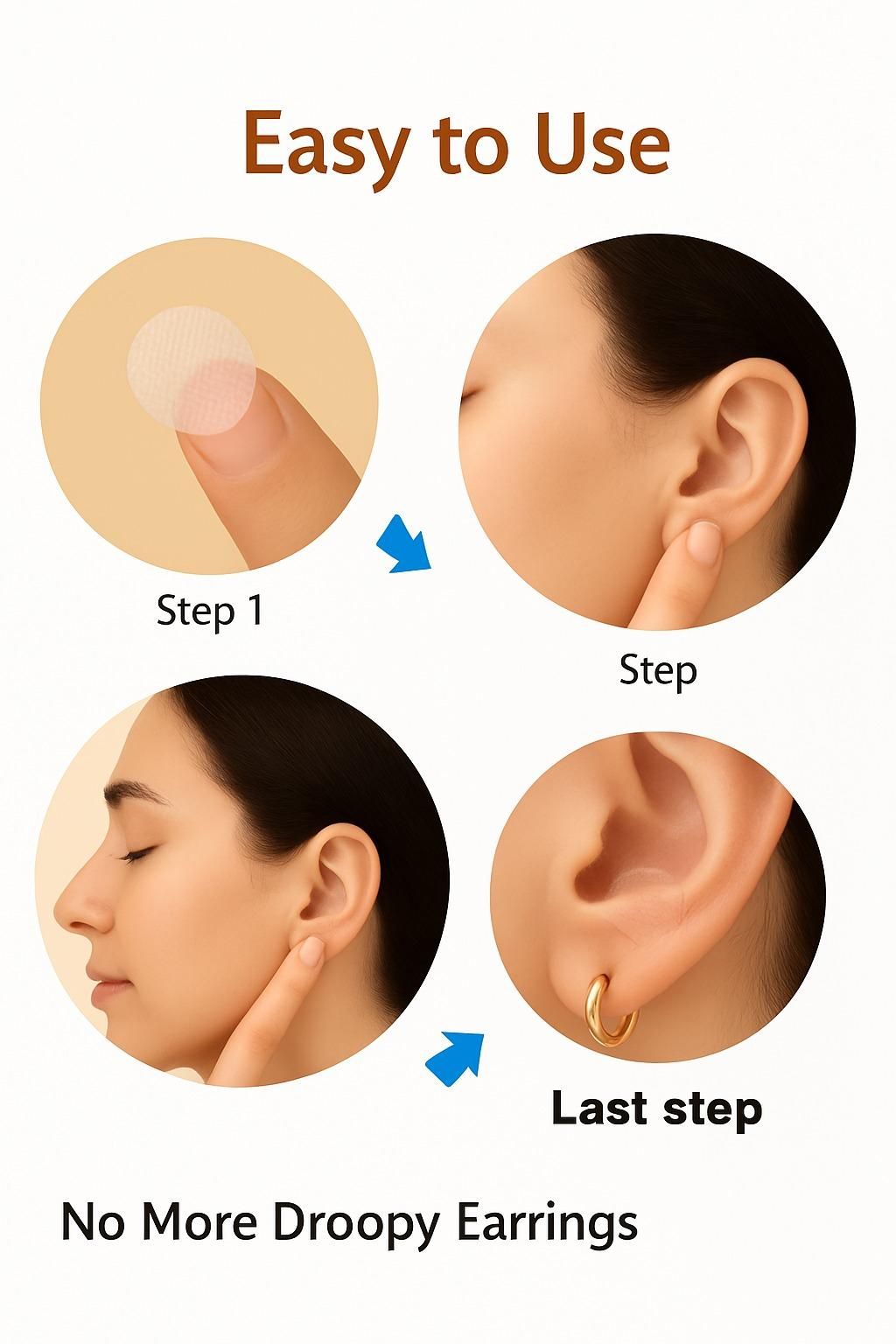 Premium Earlobe Support Patches (100 PCS)  ⭐⭐⭐⭐⭐ 3.8